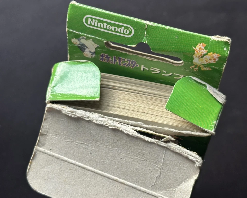 Carta da gioco Pokemon 1996 poker verde giapponese Venusaur giocata - Immagine 4 di 4