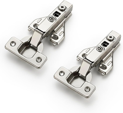 1 Pair 2 Packs Full Overlay Cabinet Door Hinges,105 Degree Adjustable Concealed
