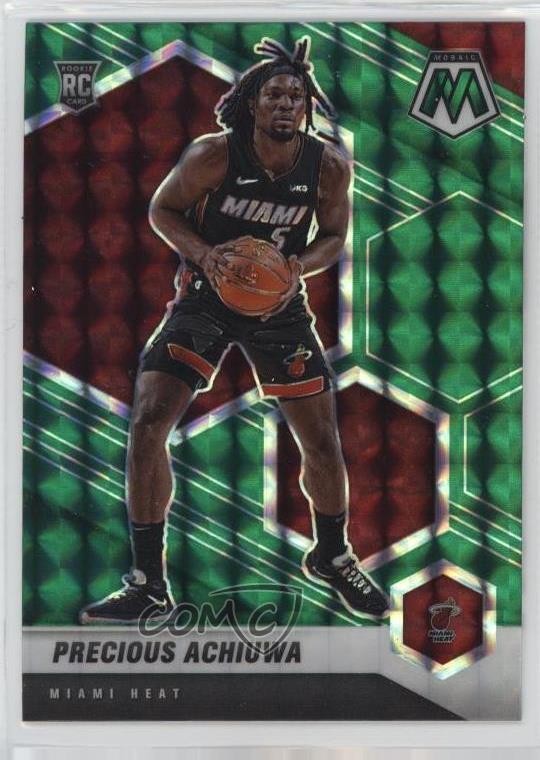 2020-21 Panini Mosaic Rookie Green Mosaic Prizm Precious Achiuwa #215 Rookie RC