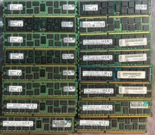 Lot 76 Mixed Brands Samsung Kingston 16GB DDR3 1333 Server RAM KTD-PE313LV/16G