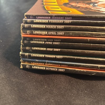 Lot 10 Lowrider Magazine All 2007 VG some Look Unread! Free shipping!