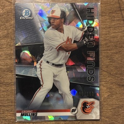 2020 Topps Bowman Hidden Finds Chrome Atomic Cedric Mullins #HF-CM /150