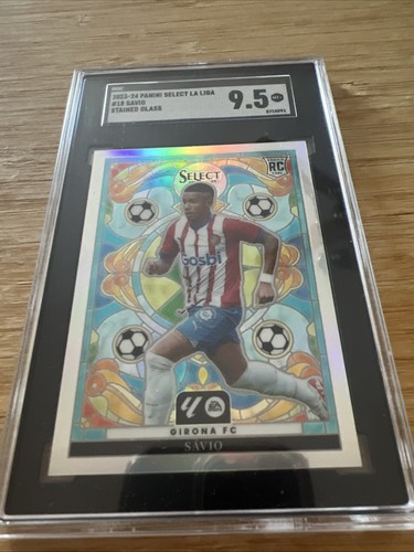 Savio #18 2023 Panini Select La Liga Stained Glass card