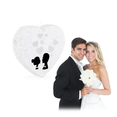 Pinata hochzeit Hochzeitspiñata leicht 0,2 kg Herz-Pinata Party-Pinata 45 cm