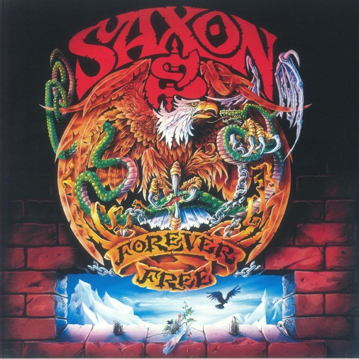 SAXON - Forever Free (reissue) - LIMITED BLUE VINYL LP + INSERT