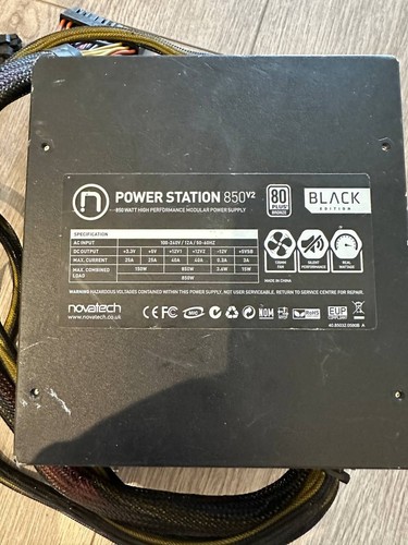 Novatech 850w V2 Modular Power supply (Untested) - Afbeelding 2 van 10