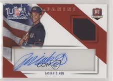 2015 Panini USA Baseball Jersey Signatures 37/49 Jasiah Dixon #6 Auto 0q1p