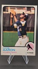 1973 Topps Atlanta Braves Hank Aaron #100 HOF VG-EX