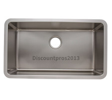Amerisink AS132-7 Undermount Stainless Steel Kitchen Sink   Open Box   Sink ONLY