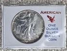 1986 UNCIRCULATED WALKING LIBERTY AMERICAN EAGLE .999 FINE SILVER DOLLAR MINT