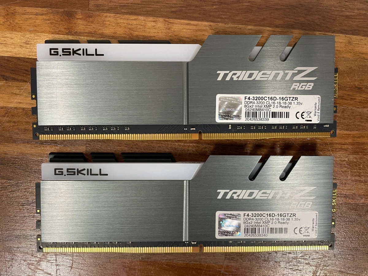 G. SKILL DDR4 SDRAM 16 GB Capacity per Module Memory (RAM) for