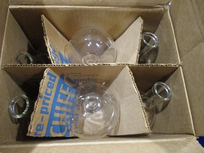 Case of 6 -KIMAX 500 ML ROUND BOTTOM BOILING FLASK LAB GLASSWARE - New Old Stock