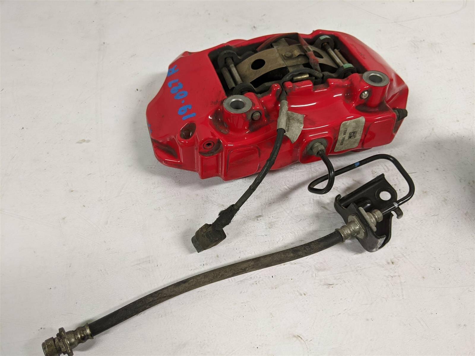 17 18 19 20 Acura Nsx Fif Rear Right Passenger Brake Caliper 43018-T6n-A21 Red