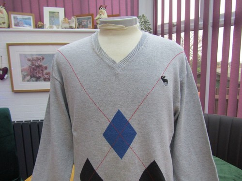 Abercrombie & Fitch Men’s XL Knitted V Neck Jumper - 42" Chest - Imagen 3 de 10