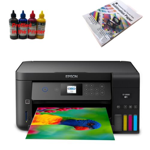 EcoTank Sublimation Printer Bundle: Printer with Sublimation Ink + Paper - Afbeelding 1 van 15