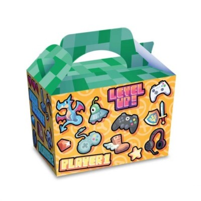 Jungen Gamer PW Party Boxen Spielekonsole x Geburtstag Essen Teller Box Geschenk Kuchen