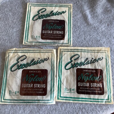 Vintage Lot Misc Guitar Strings - Excelsion Guitar String *Read*