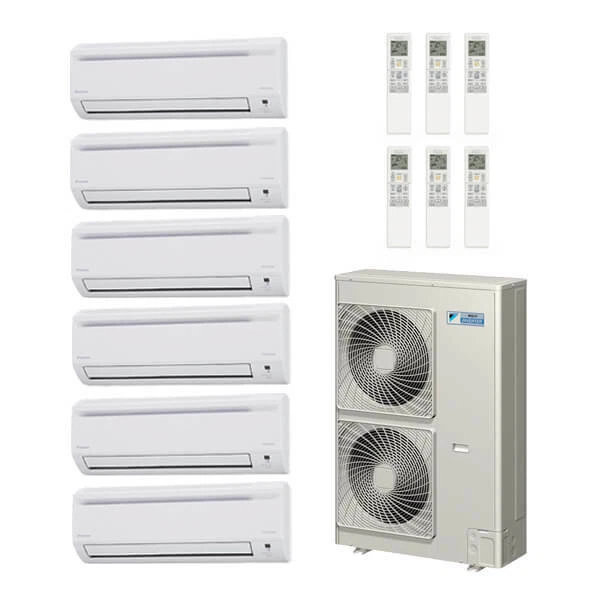 61,000 Btu 18.8 Seer Daikin 6-Zone Mini Split Heat Pump System  7-7-7-7-15-18 | eBay