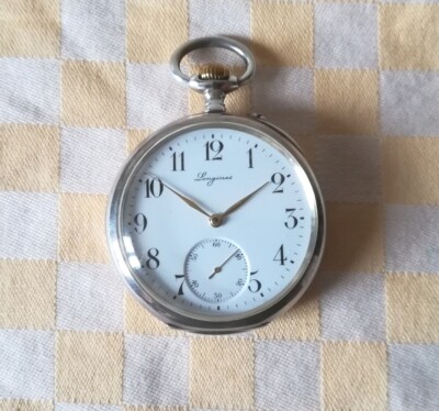 Original Longines Grand Prix 1889 Zwiebel Taschenuhr 800 Silber