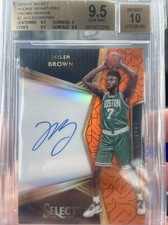 Trading Card 2016-2017 Select Rookie Signature Prizm Orange Jaylen Brown Beckett