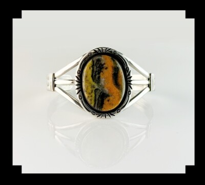 Handcrafted Sterling and Bumblebee Jasper Bracelet