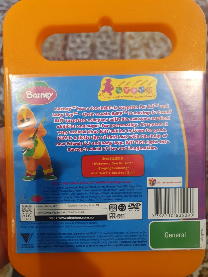 BARNEY RIFF'S MUSICAL ZOO DVD CHILDREN'S CULT TV SERIES SHOW BIG PURPLE ...