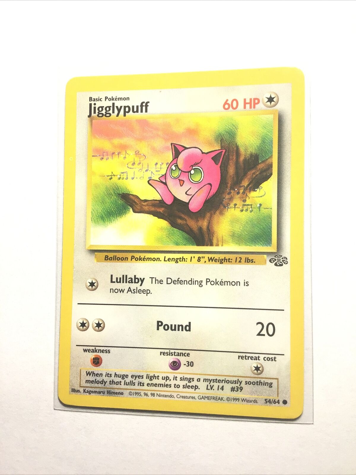 Pokémon Jigglypuff 54/64 Jungle Set 2000 (Tiny Crease - Portuguese)