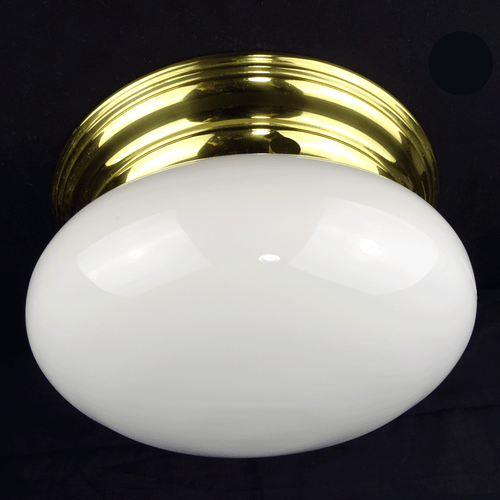 Large LIMBURG Opaline Glass Flush Mount Light Sconce Plafoniere Germany 1960s - 第 6/10 張圖片