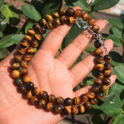 276.Cts Best Quality Ever Tiger Eye Beaded Wonderful Necklace VK 21 E560