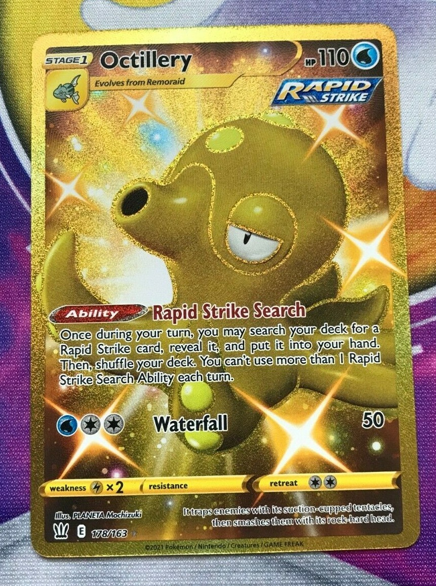 Octellery Shiny Octillery Gold Card