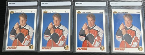 1991-92 UD Peter Forsberg Flyers 4-Card Lot Hi-Grade Rookie Card #64