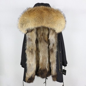 real fur lined parka women's
