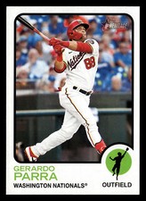 Gerardo Parra 2022 Topps Heritage #653 Washington Nationals *035