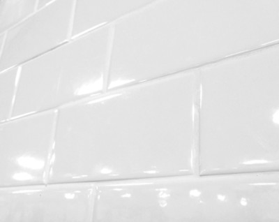 White 3x6 Shiny Glossy Finish Ceramic Subway Tile Backsplash Wall (Sample Order)