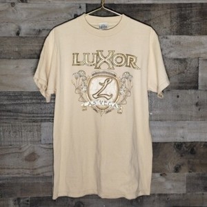 Size Large Vintage Luxor Resort Casino Las Vegas Shiny Graphic T-Shirt USA Made