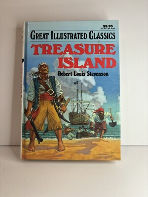 Treasure Island, By Robert L. Stevenson - Great Illustrated Classics - GOOD