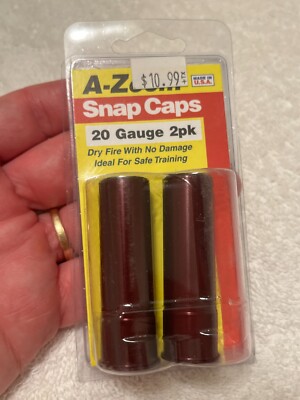 A-ZOOM 20 GAUGE ALUMINUM SNAP CAP TWO PACK #12213