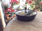Vintage BSR No. 7, 10 1/4" Cast Iron Chicken Fryer~Skillet with Lid