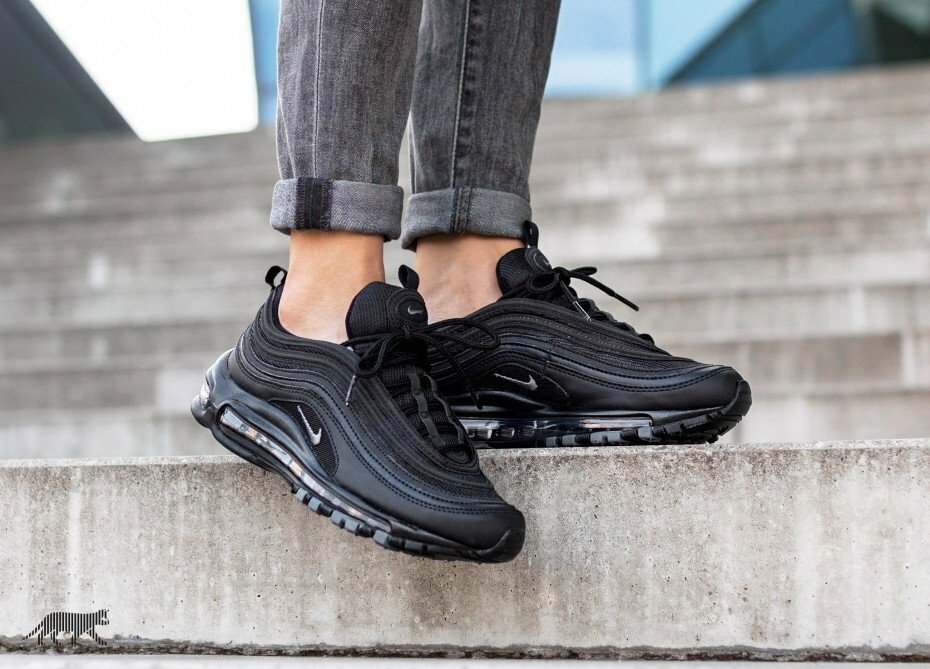 Nike Air Max 97 Men's Shoes Sneakers Triple Black BQ4567 001 Size  US |  eBay