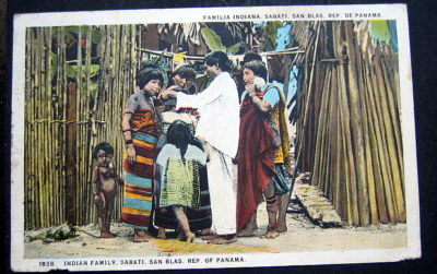 PANAMA  INDIAN FAMILY SARATI SAN BLAS 