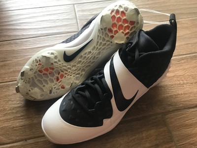 Nike Force Zoom Trout 6 Black Gold Metal Baseball Cleats AT3464-006 Men\'s Size 8 Mike Trout Nike Force Zoom Trout 6 Baseball Cleats Mens Size  main image 4