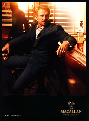 MACALLAN WHISKY AD #6 RARE 2013 2 PAGES AD