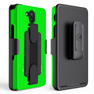 Case with Sonim XP10 (XP9900), Shell Case and Belt Clip Holster Combo with Ha...