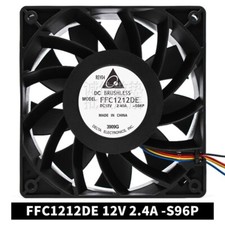Delta FFC1212DE DC12V 2.4A 12CM 4-Wire Inverter Cooling Fan