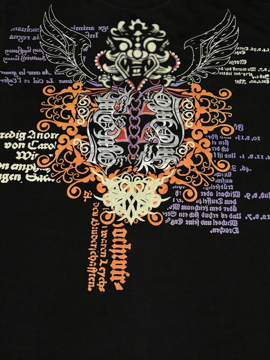 Vintage CTK Cybertek Tribal Dragon Black T Shirt Adult Size XL