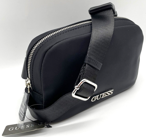GUESS NEARWOOD LOGO BELT BAG CROSSBODY BAG HANDBAG Black • AUTHENTIC New BNWT - Picture 4 of 16