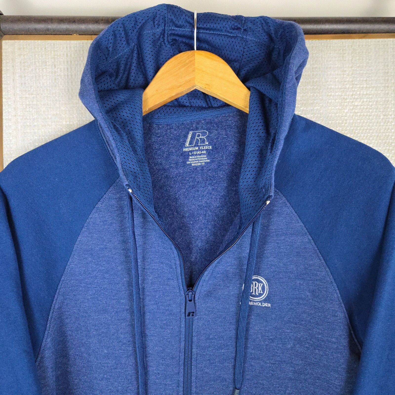 RUSSELL x BERKSHIRE HATHAWAY SHAREHOLDER Hooded Sweatshirt Sz Large Mens BRK image 3