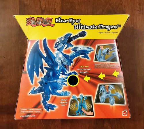 NEU 2002 Mattel Yu-Gi-Oh! Blue-Eyes ultimativer Drache mit Rakete und Sound + 1 Karte - Bild 4 von 15