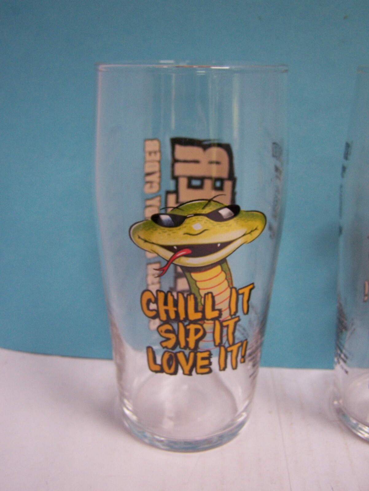 Cornish Rattler Pint Glass never used x2 cider eBay