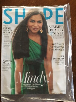 Shape Magazine Mindy Kaling June 2018 SEALED Natural Healers Summer Beauty Style